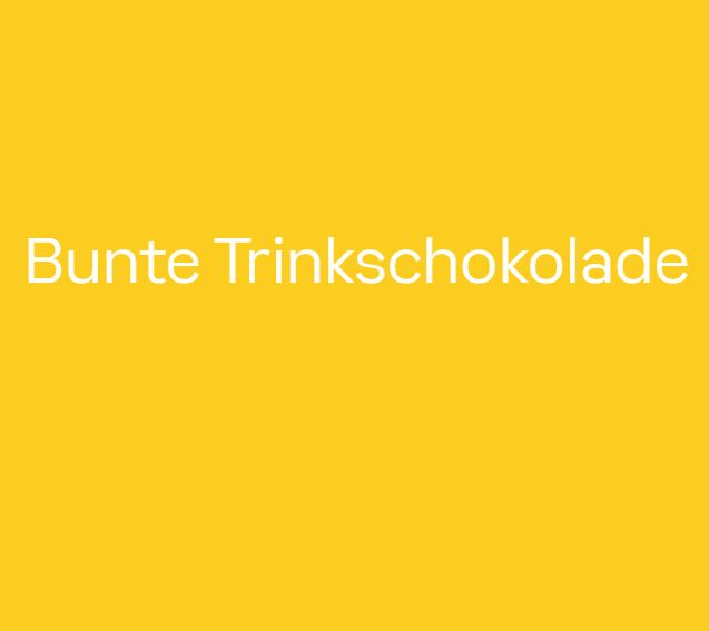 Bunte Trinkschokolade