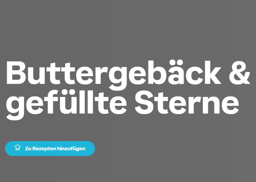 Buttergebäck & gefüllte Sterne