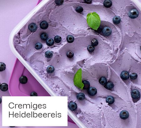 Cremiges Heidelbeereis