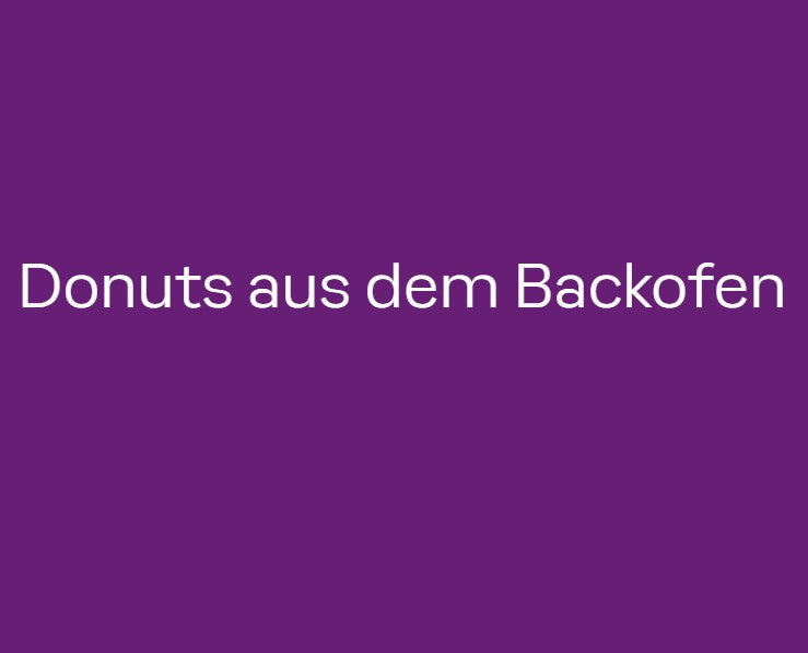 Donuts aus dem Backofen