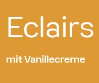 Eclairs mit Vanillecreme