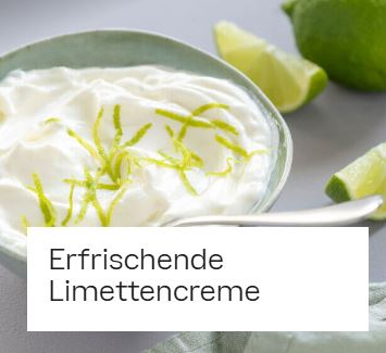 Erfrischende Limettencreme