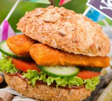 Fischstäbchen-Burger