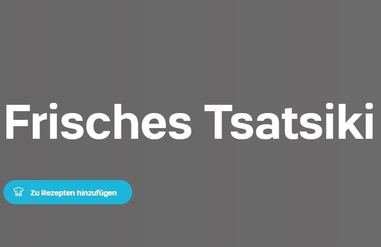 Frisches Tsatsiki