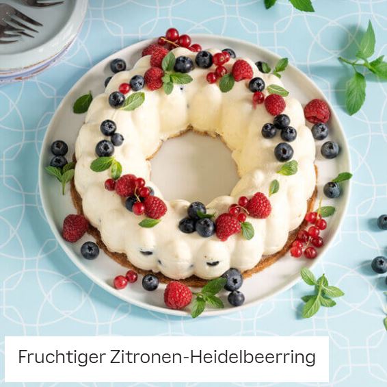 Fruchtiger Zitronen-Heidelbeerring