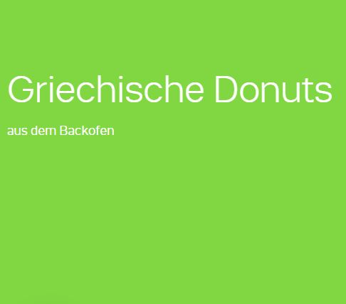 Griechische Donuts