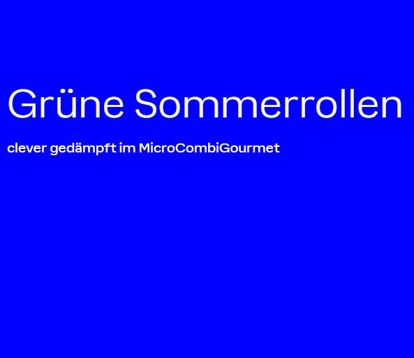Grüne Sommerrollen