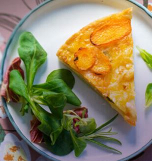 Herzhafte Pastinaken-Karotten-Quiche