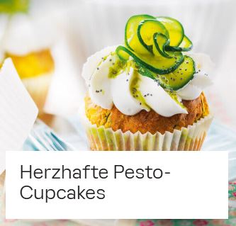 Herzhafte Pesto-Cupcakes