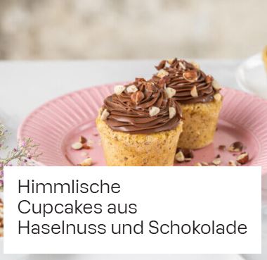 Himmlische Cupcakes aus Haselnuss und Schokolade