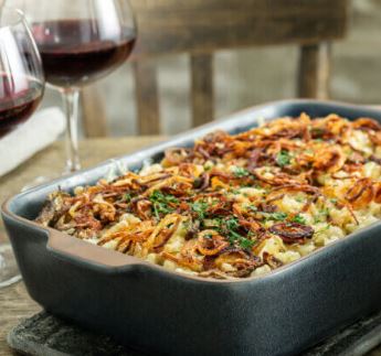 Käsespätzle mit Röstzwiebeln