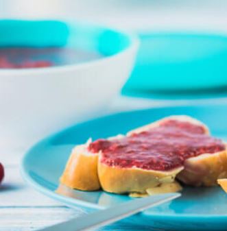 Kalt gerührte Himbeer-Chia-Marmelade