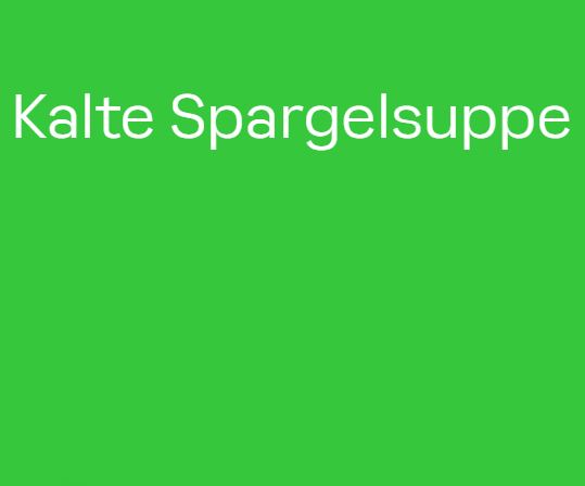 Kalte Spargelsuppe
