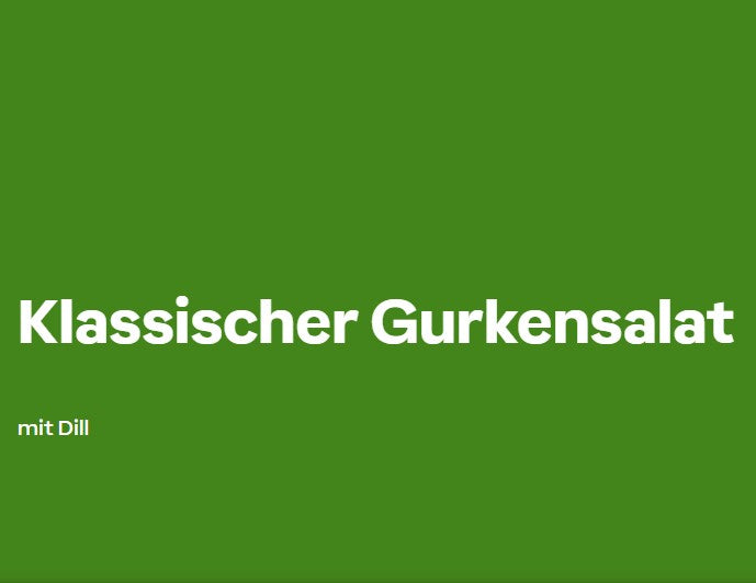 Klassischer Gurkensalat