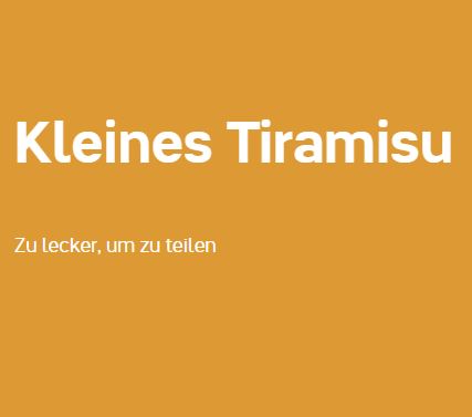 Kleines Tiramisu