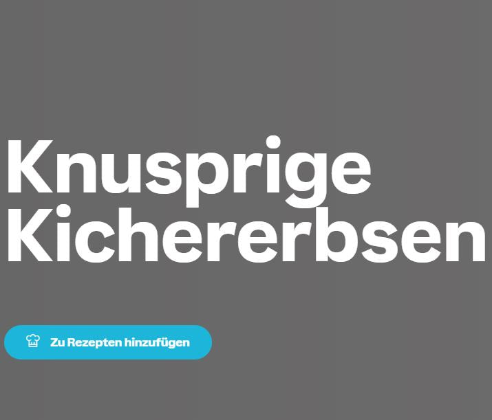 Knusprige Kichererbsen