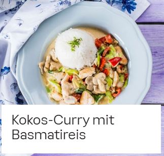 Kokos-Curry mit Basmatireis