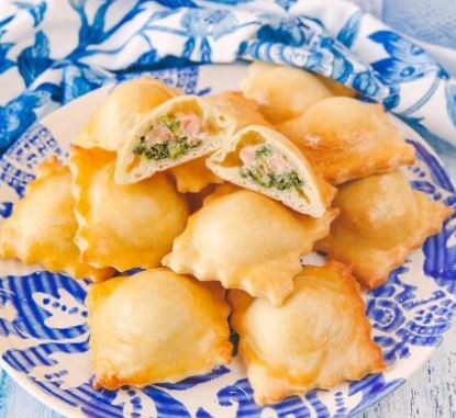 Lachs-Spinat-Taschen
