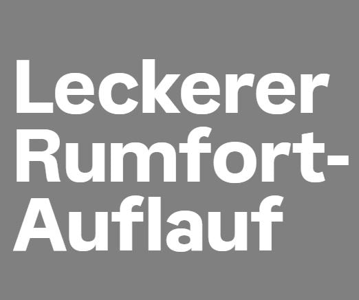 Leckerer Rumfort-Auflauf