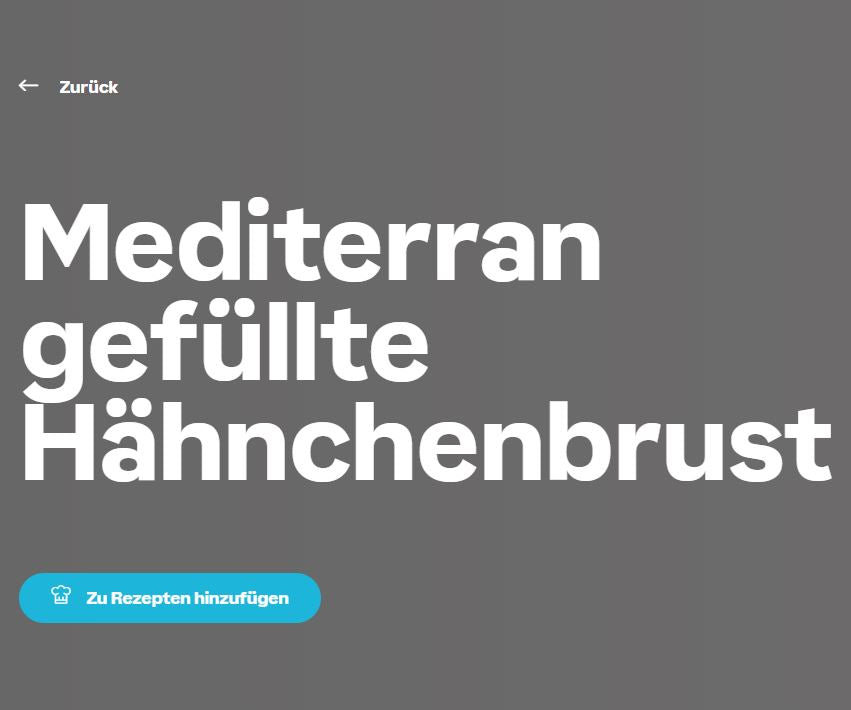 Mediterran gefüllte Hähnchenbrust