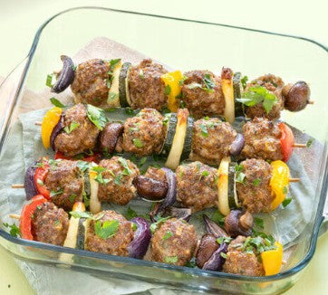 Mediterrane Grillspieße