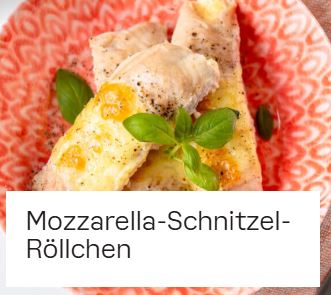 Mozzarella-Schnitzel-Röllchen