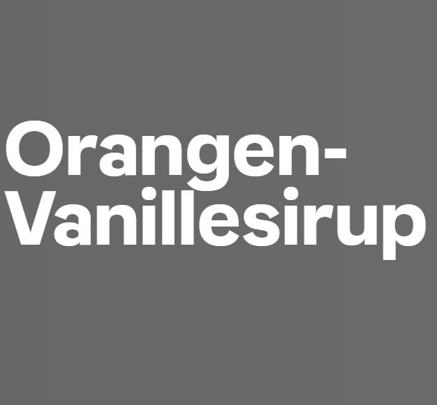 Orangen-Vanillesirup