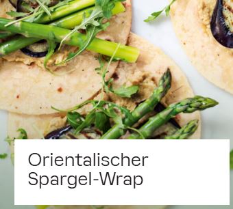Orientalischer Spargel-Wrap