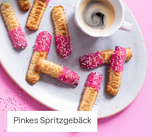Pinkes Spritzgebäck