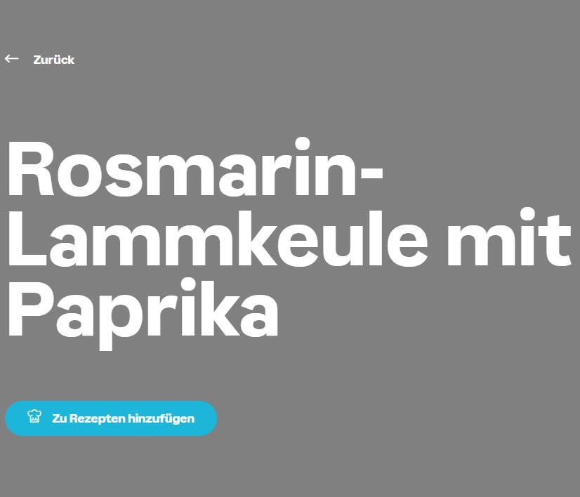 Rosmarin-Lammkeule mit Paprika