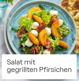 Salat mit gegrillten Pfirsichen