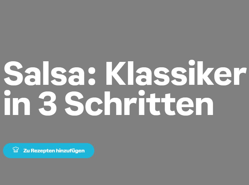 Salsa: Klassiker in 3 Schritten