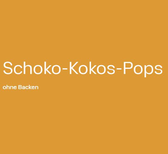 Schoko-Kokos-Pops