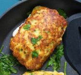 Seelachsfilet mit Kartoffel-Parmesankruste