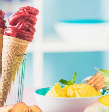 Traumhafte sommerliche Sorbets