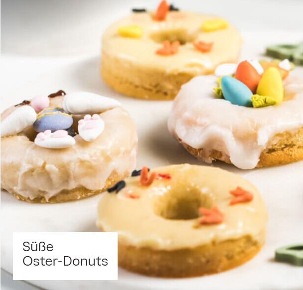 Süße Donuts im Osterlook
