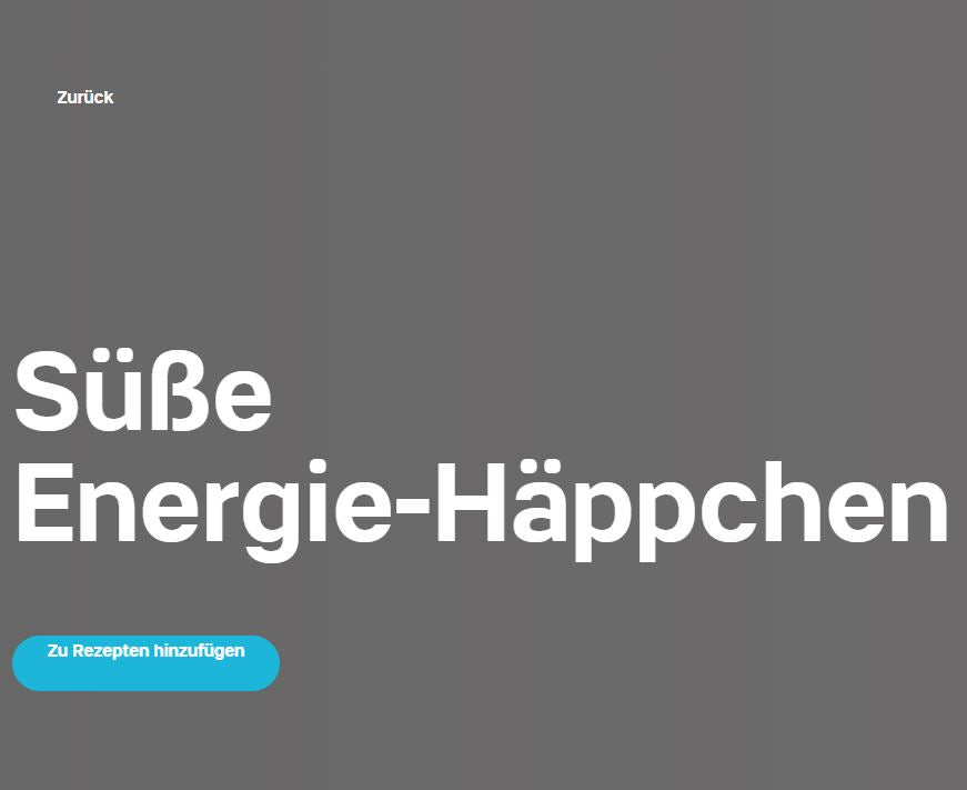 Süße Energie-Häppchen