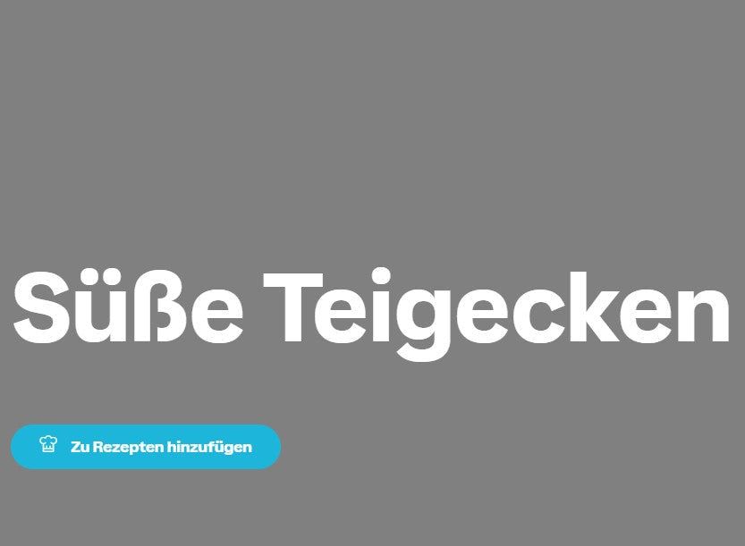 Süße Teigecken