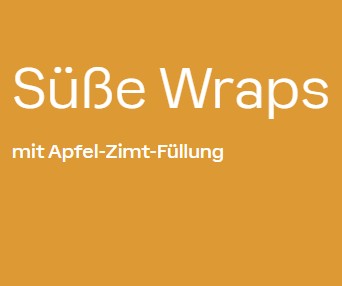 Süße Wraps mit Apfel-Zimt-Füllung