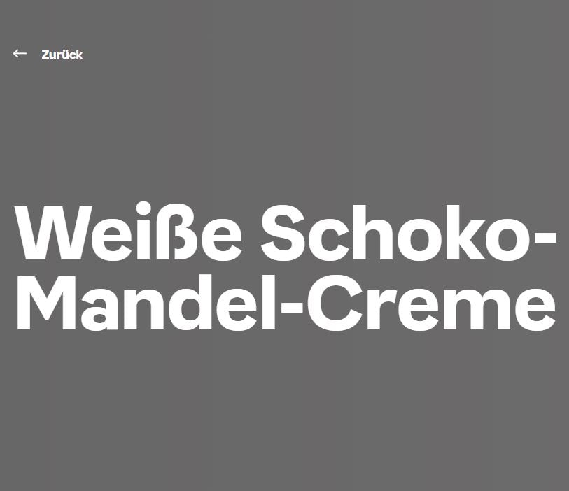 Weiße Schoko-Mandel-Creme