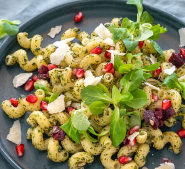 Winterlicher Nudelsalat