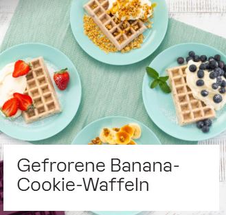 Gefrorene Banana-Cookie-Waffeln