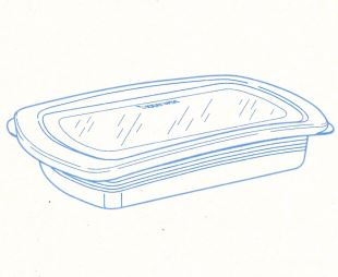 U12 Four Seasons Lunchbox flach 1,0 L Tupperware