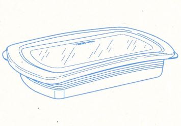 U20 Four Seasons Große Lunchbox flach 1,6 L Tupperware