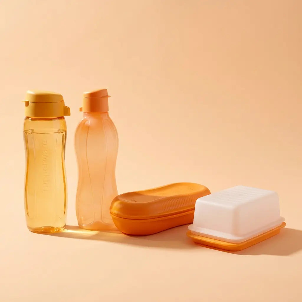 Orange Tupperware – Frische Farbe & Ordnung in der Küche