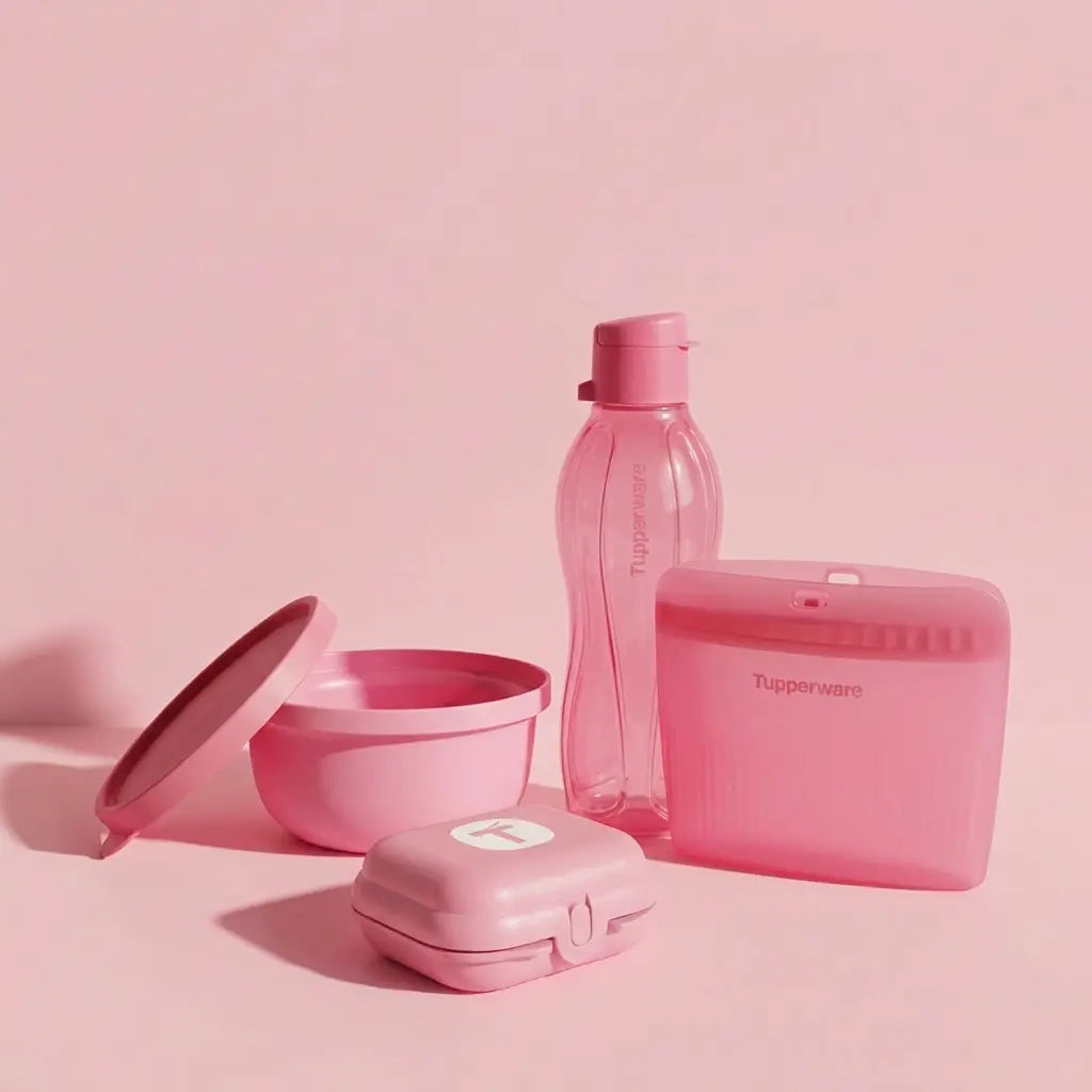 Rosa Tupperware – Praktisch, stilvoll & farblich sortiert