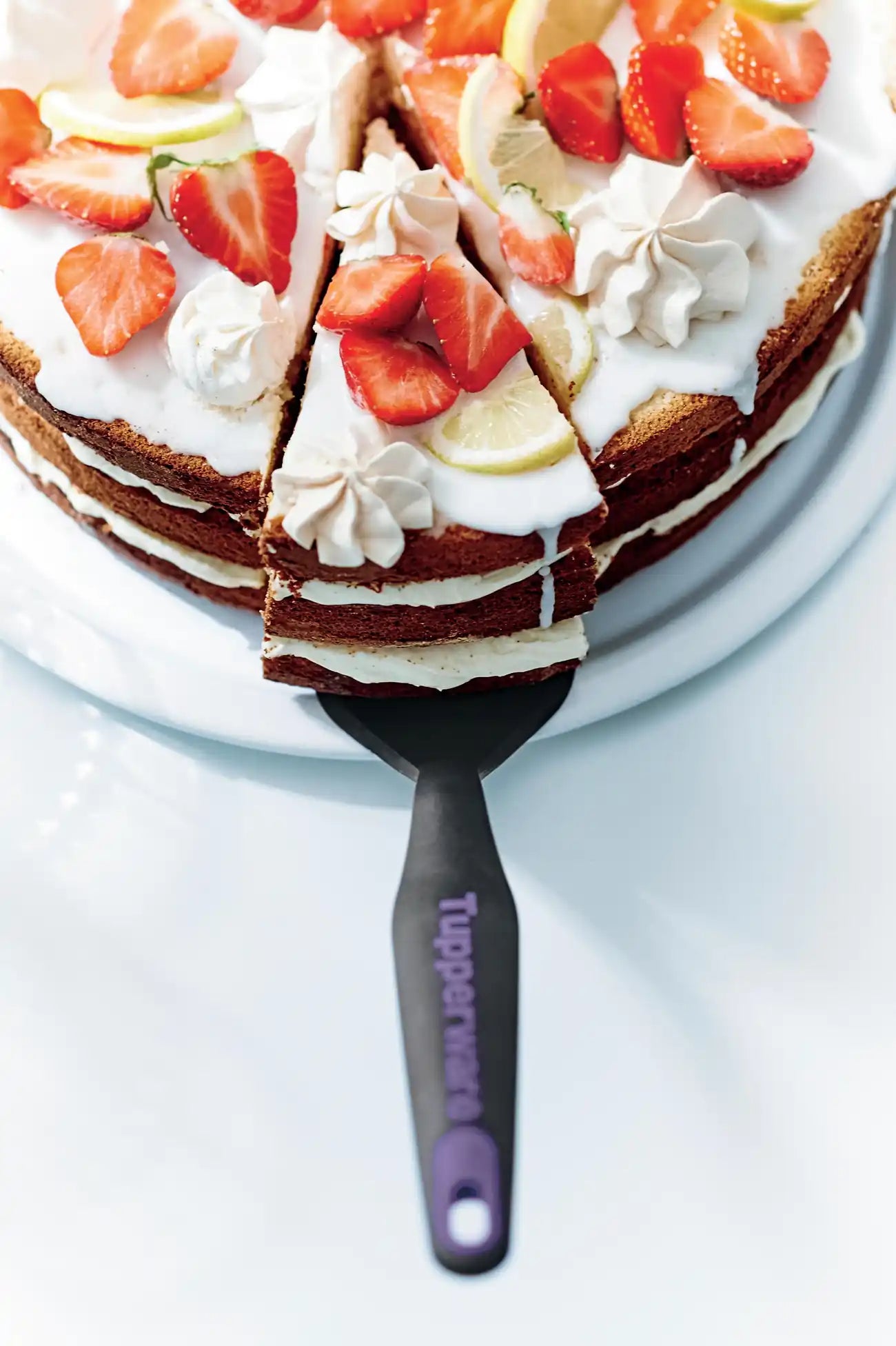 Top Tortenstück Heber Griffbereit von der Marke Tupperware / mit Praktisch abgerundeter Spitze / Perfekt zum Servieren von Torte, Kuchen und Hefegebäck / Hier direkt online kaufen