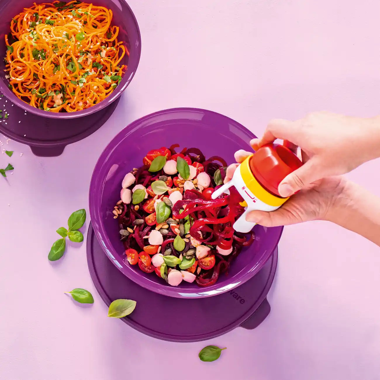 Zoodelino Tagiatelle Einsatz von der Marke Tupperware / Gemüse Schneider Aufsatz / Einsatz für Breite Gemüse Nudeln / Hier direkt online kaufen