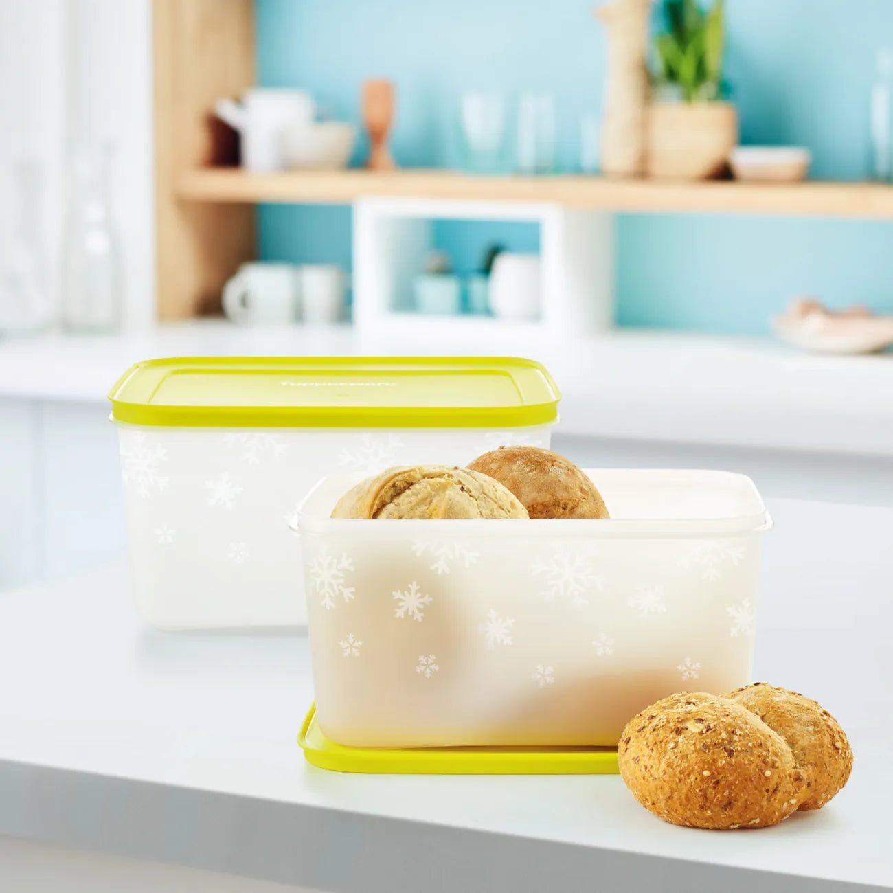 Eis Kristall Gefrierbehälter 2,5L Hoch von der Marke Tupperware / Gefrierbehälter / leichtes Einfrieren durch abgerundete Ecken / für Temperaturen von bis zu -25° / Hier direkt online kaufen