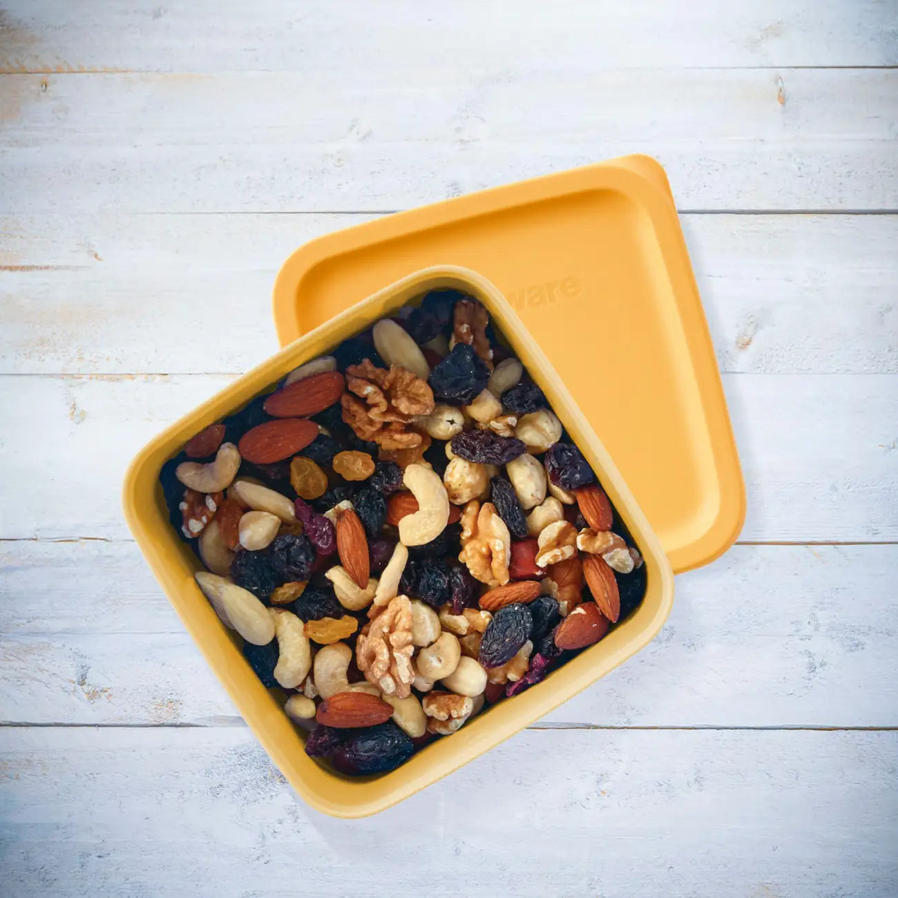 Cubix 650ml von der Marke Tupperware / in der Farbe Gelb / Vorratsbehälter / Aufbewahrungsbehälter / Modular Stapelbar / Luft & Wasserdicht schließend / Hier direkt online kaufen